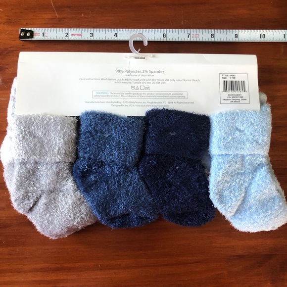 NWT Hudson Baby Socks Size 6 - 12 Months 8-pack Fluffy Fuzzy Cozycore Soft - Picture 7 of 8